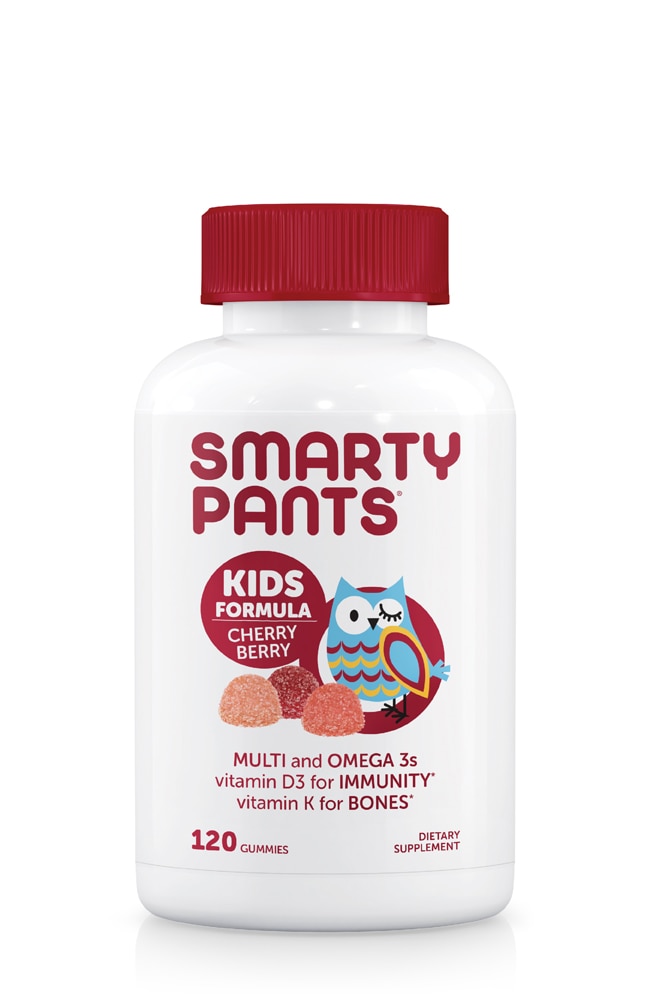 Kids Formula Cherry Berry -- 120 Gummies (Жевательные конфеты) SmartyPants