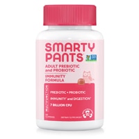 Adult Prebiotic and Probiotic Immunity Formula Strawberry Creme -- 60 Gummies (Жевательные конфеты) SmartyPants