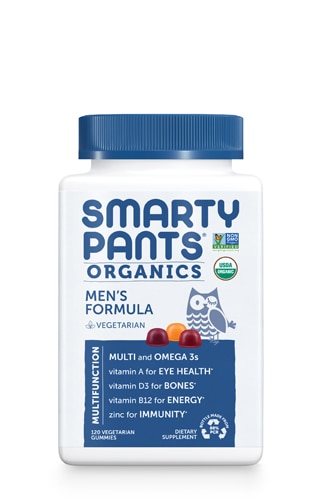 Органические Мультивитамины и Омега для Мужчин в Жевательных Конфетах - 120 шт. - SmartyPants SmartyPants