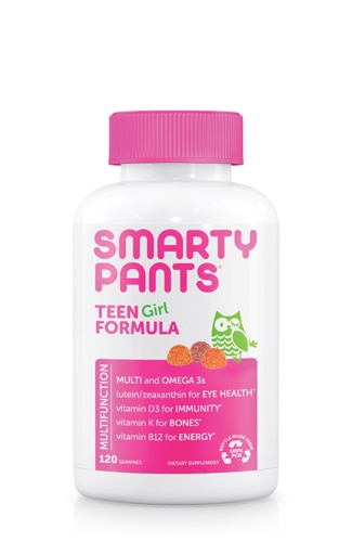 Жевательные конфеты Teen Girl Multi и Omegas — 120 жевательных конфет SmartyPants