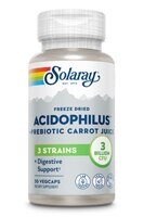 Acidophilus Plus Prebiotic Carrot Juice -- 3 billion CFU - 30 VegCaps Solaray