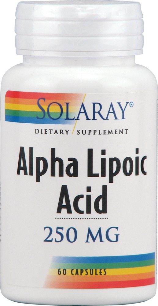 Альфа-липоевая кислота Solaray — 250 мг — 60 капсул Solaray