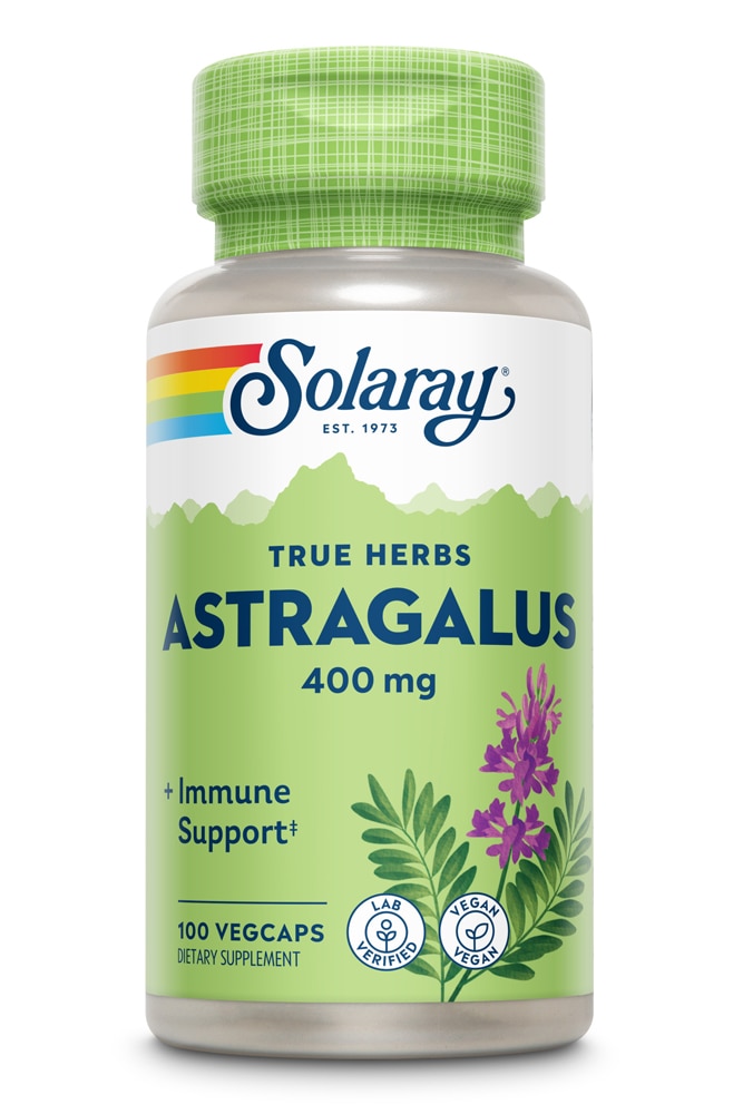 Астрагал — 400 мг — 100 растительных капсул Solaray