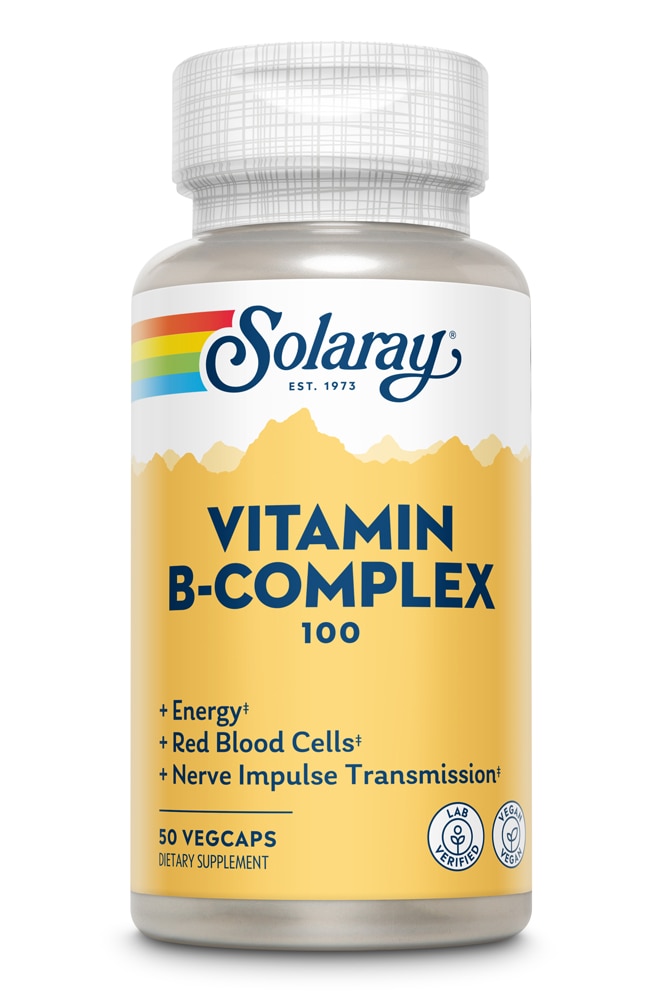 Solaray B-Complex 100 – 50 вегетарианских капсул Solaray