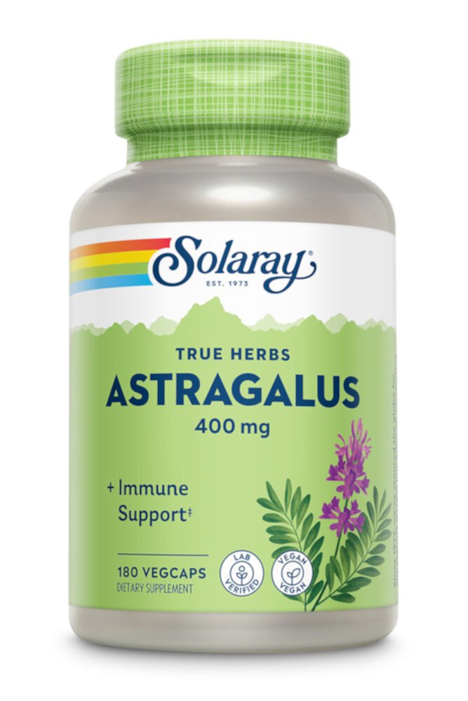 Астрагал — 400 мг — 180 растительных капсул Solaray