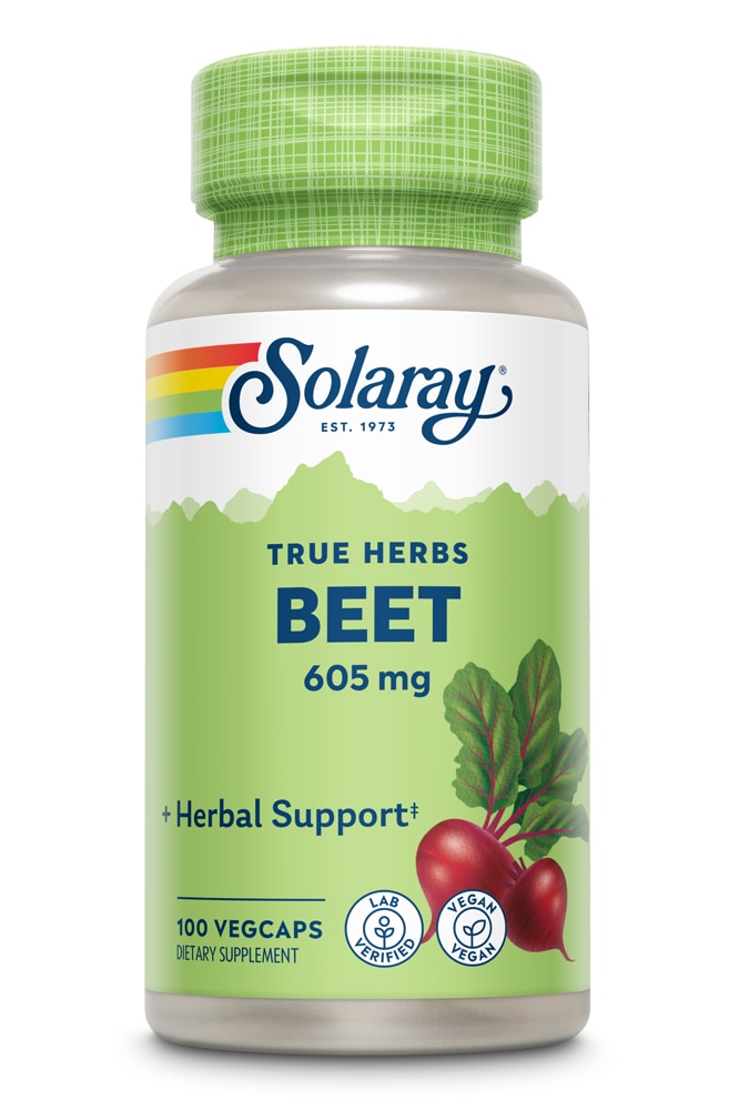 Свекла — 605 мг — 100 растительных капсул Solaray