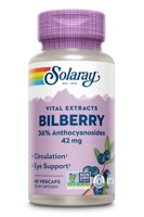 Экстракт ягод черники Solaray - 42 мг - 60 растительных капсул Solaray