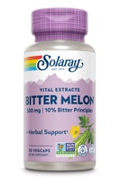 Экстракт горькой дыни — 500 мг — 30 вегетарианских капсул Solaray