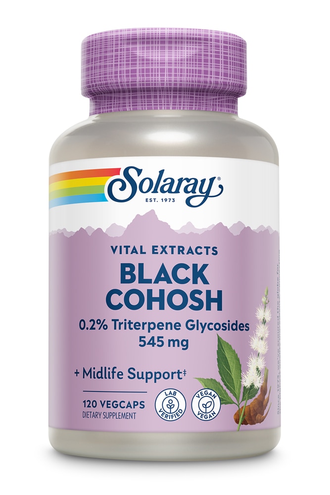 Solaray Black Cohosh - 545 мг - 120 растительных капсул Solaray