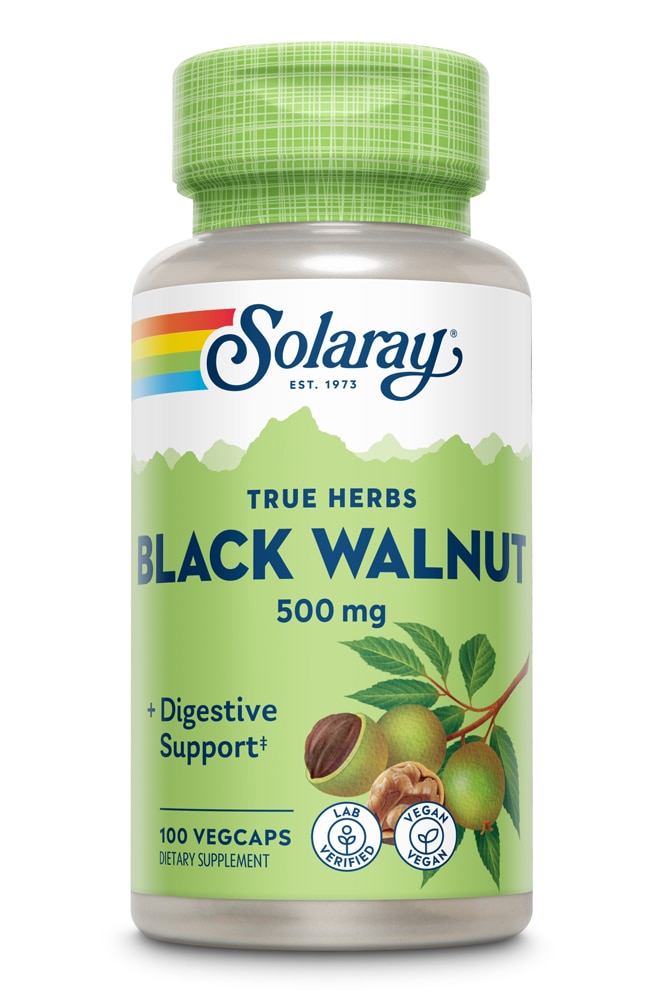 Black Walnut Hull -- 500 mg - 100 Capsules (Капсулы) Solaray