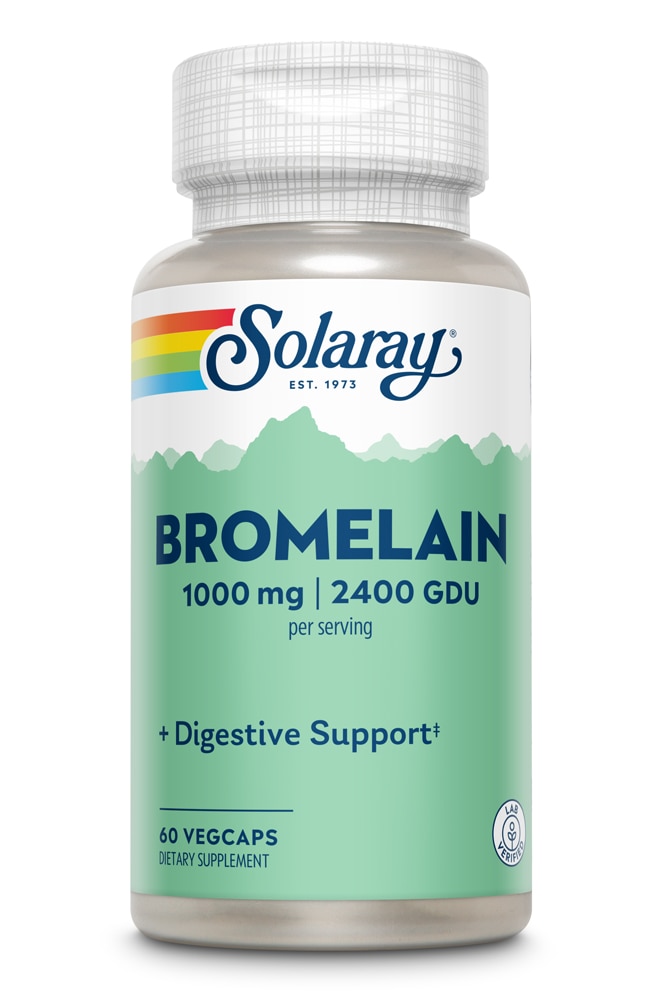 Solaray Бромелайн - 1000 мг - 60 растительных капсул Solaray