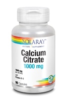 Кальций Цитрат с Витамином D-3 - 1000мг - 90 капсул - Solaray Solaray
