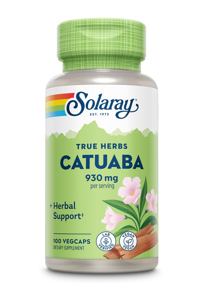 Катуаба – 930 мг – 100 растительных капсул Solaray