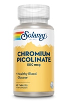 Хром Пиколинат - 500 мкг - 60 таблеток - Solaray Solaray