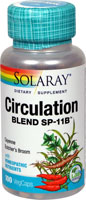 Solaray Circulation Blend SP-11B™ -- 100 растительных капсул Solaray