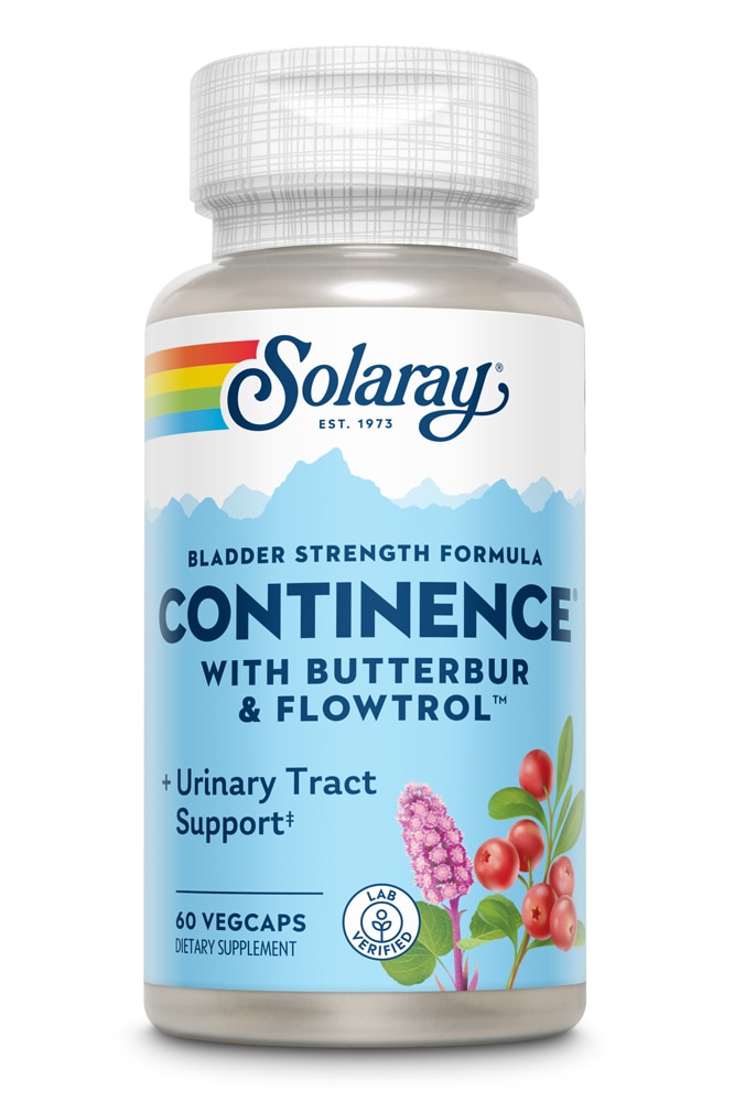Solaray Continence® с белокопытником и Flowtrol™ -- 60 растительных капсул Solaray