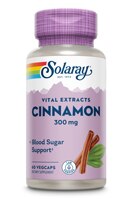 Корица — 300 мг — 60 растительных капсул Solaray