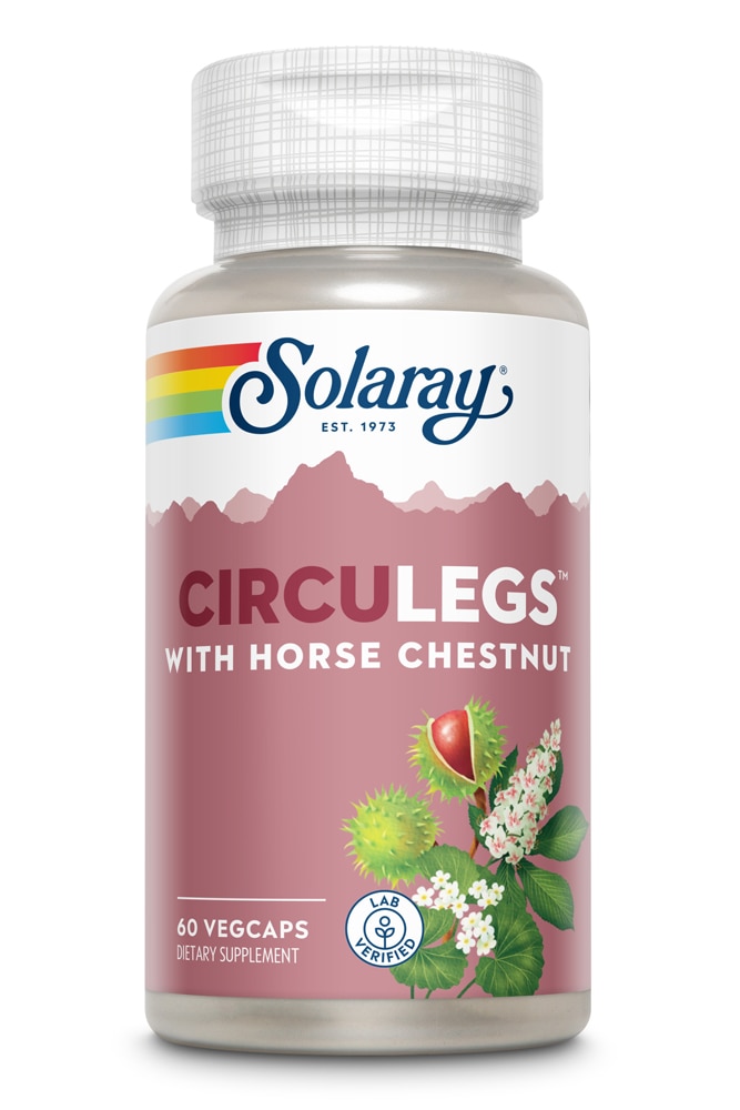Solaray CircuLegs™ -- 60 вегетарианских капсул Solaray