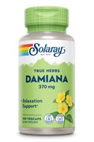 Листья Solaray Damiana -- 370 мг -- 100 капсул Solaray