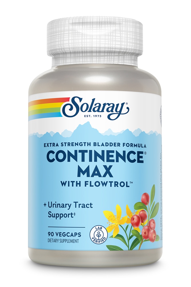 Extra Strength Continence® Max with Flowtrol™ -- 90 VegCaps Solaray