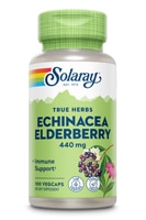 Echinacea Elderberry -- 440 mg - 100 VegCaps Solaray