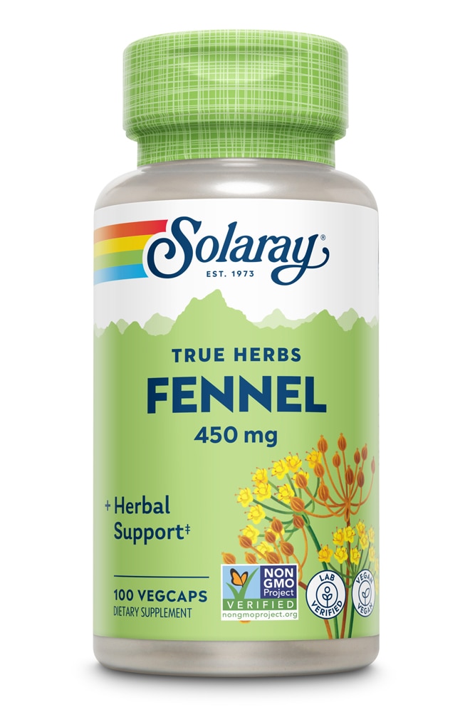 Fennel -- 450 mg - 100 VegCaps Solaray