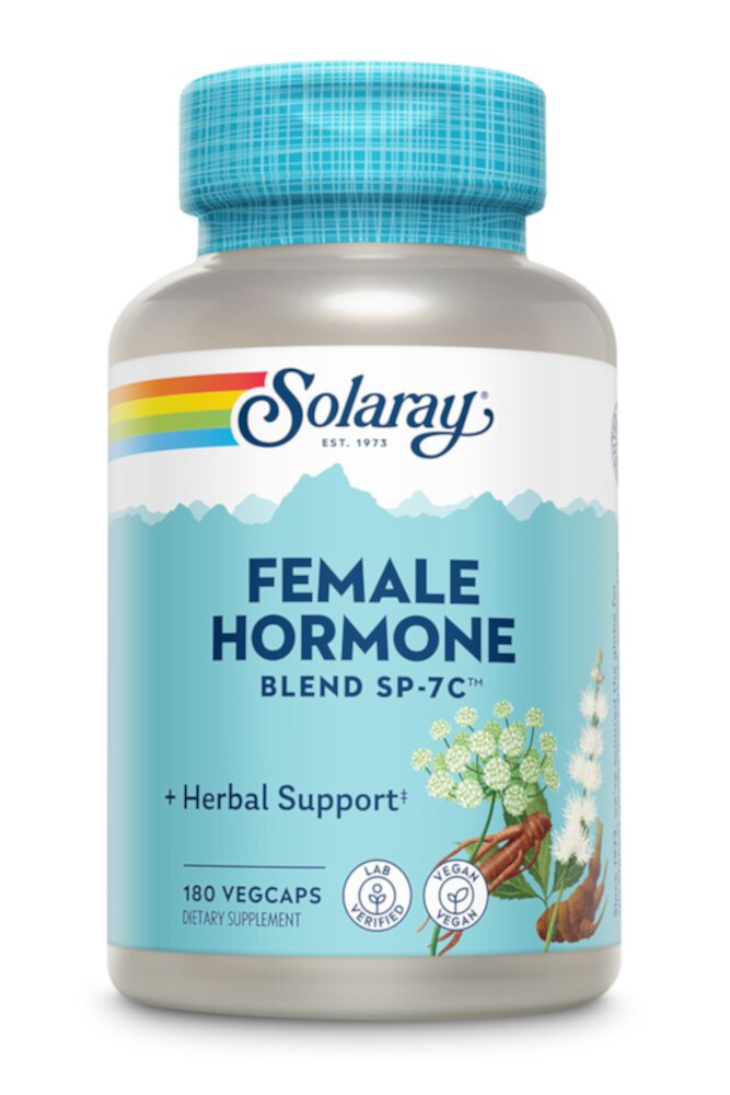 Комплекс женских гормонов Solaray™ SP-7C™ -- 180 растительных капсул Solaray