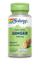 Имбирь - 1100 мг - 100 растительных капсул - Solaray Solaray