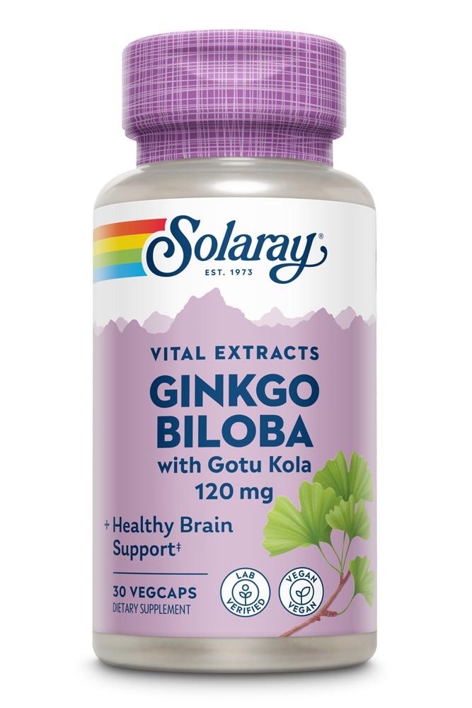 Ginkgo Biloba -- 30 Capsules (Капсулы) Solaray