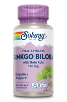 Ginkgo Biloba -- 120 mg - 60 VegCaps Solaray