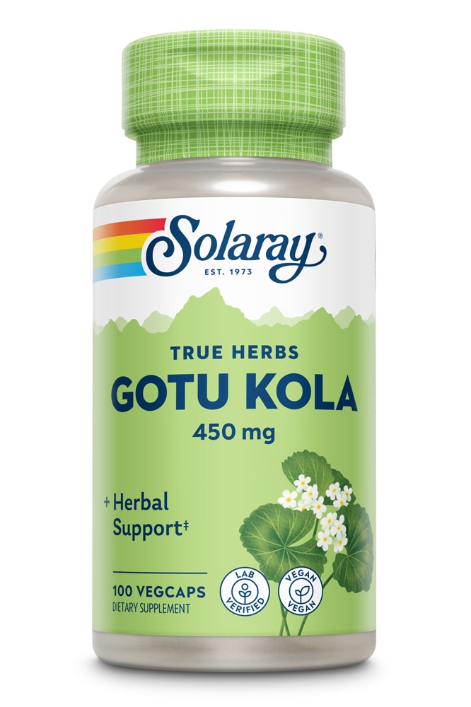 Solaray Готу Кола - 450 мг - 100 растительных капсул Solaray
