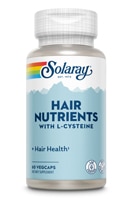 Питательные вещества для волос — 60 капсул Solaray