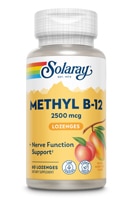 Solaray High Potency Methyl B-12 Mango Peach -- 2500 мкг -- 60 пастилок Solaray