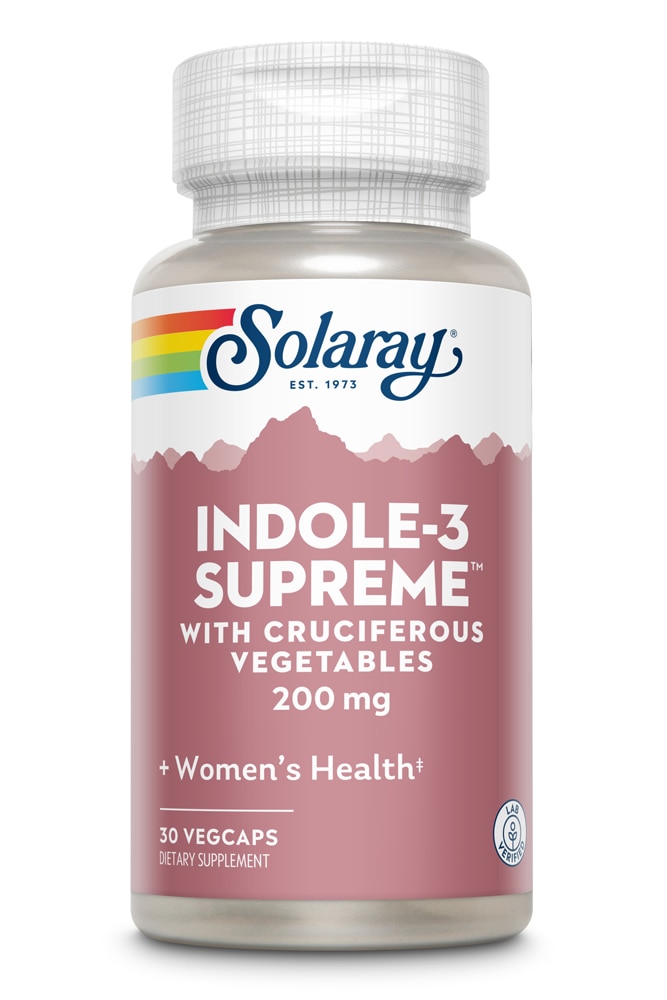 Indole-3 Supreme - 200 мг - 30 вегетарианских капсул - Solaray Solaray