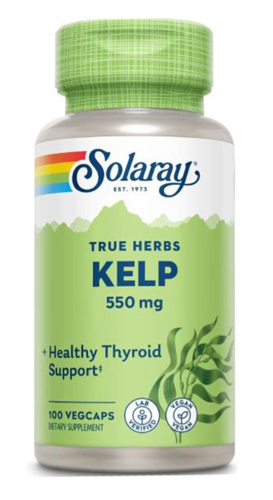 Kelp -- 550 mg - 100 VegCaps Solaray