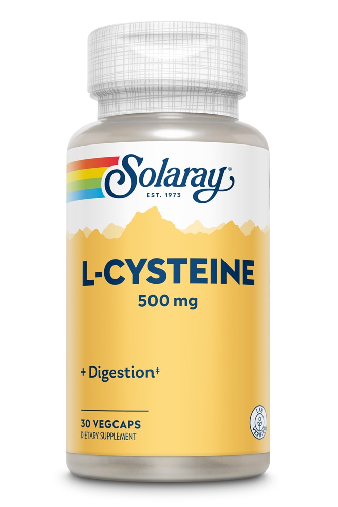 L-Cysteine -- 500 mg - 30 Capsules (Капсулы) Solaray