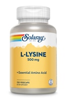 L-лизин Solaray — 500 мг — 120 растительных капсул Solaray