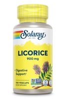 Солодка Solaray - 900 мг - 100 растительных капсул Solaray