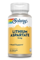 Lithium Aspartate -- 5 mg - 100 VegCaps Solaray