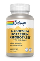 Magnesium and Potassium Asporotates™ with Bromelain -- 120 Vegetarian Capsules (Вегетарианские капсулы) Solaray