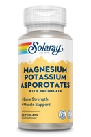 Magnesium Potassium Asporotates™ with Bromelain -- 60 VegCaps Solaray