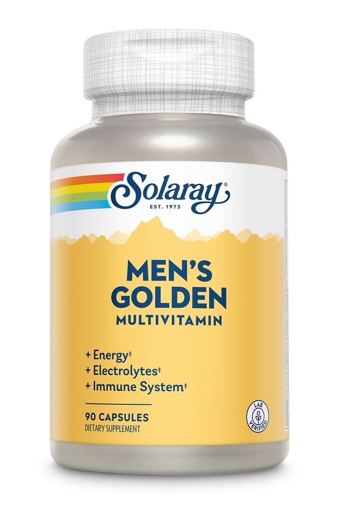 Solaray Men's Golden Multi-Vita-Min™ — 90 капсул Solaray