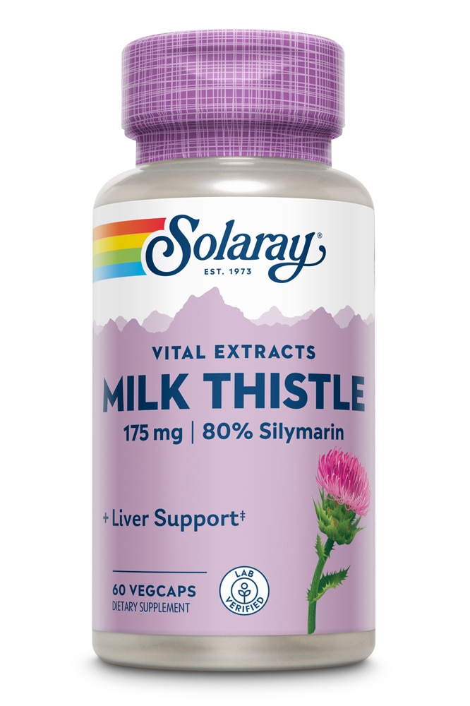 Milk Thistle Extract -- 175 mg - 60 VegCaps Solaray