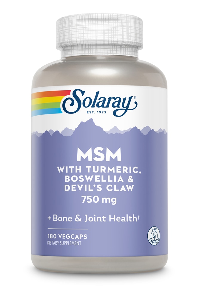 MSM -- 750 mg - 180 Capsules (Капсулы) Solaray