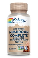 Mushroom Complete Fermented 8 Mushroom Blend -- 1200 mg - 60 VegCaps Solaray