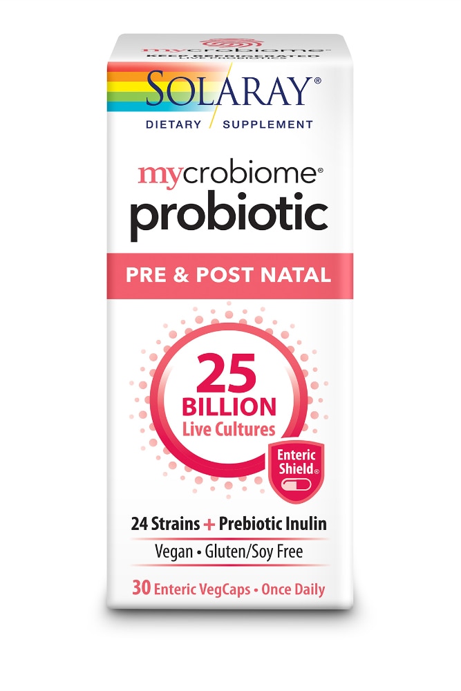 Mycrobiome® Probiotic Pre & Post Natal -- 30 Enteric VegCaps Solaray