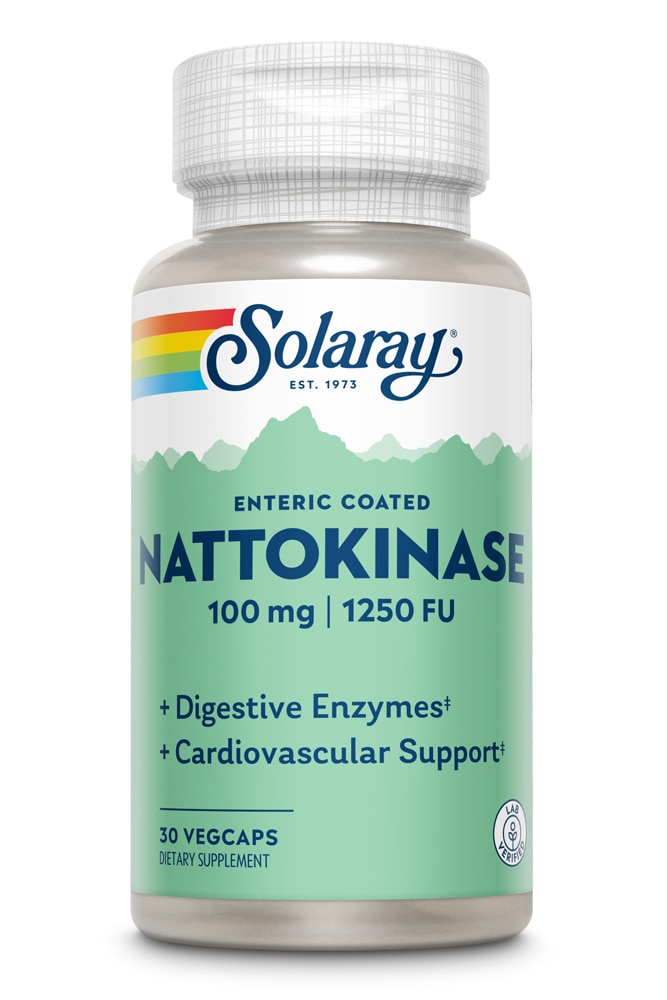 Nattokinase -- 100 mg - 30 Vegetable Capsules (Растительные капсулы) Solaray