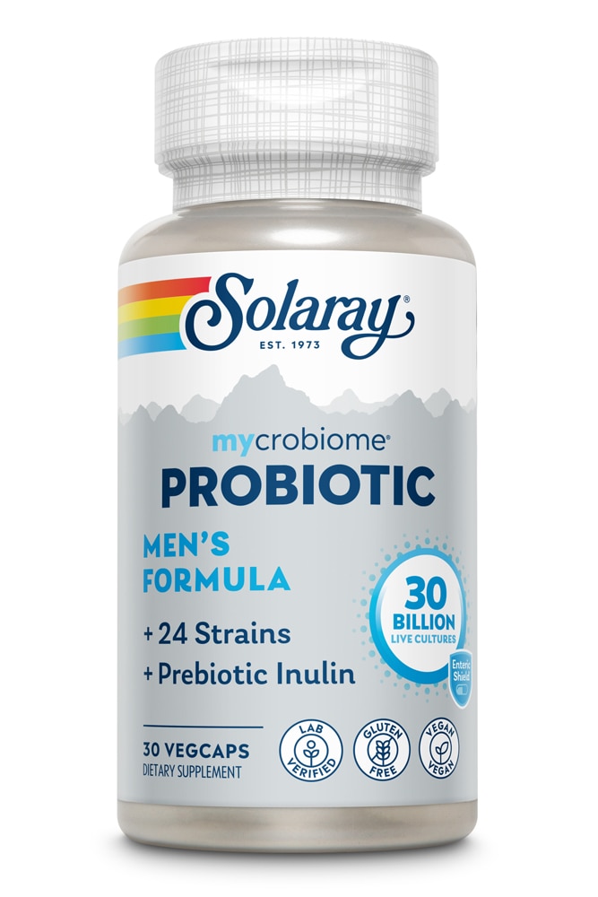 Mycrobiome Probiotic Men's Formula -- 20 billion CFU - 30 VegCaps Solaray