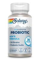 Mycrobiome Probiotic Men's Formula -- 20 billion CFU - 30 VegCaps Solaray