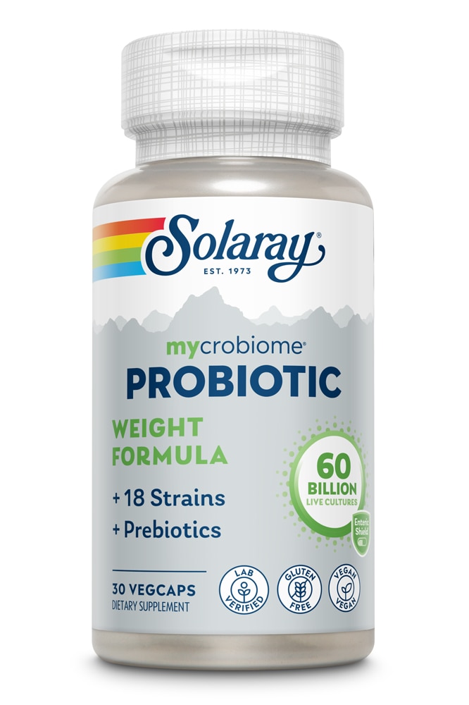 Mycrobiome™ Probiotic Weight Formula -- 50 billion - 30 Enteric VegCaps Solaray